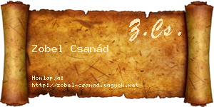 Zobel Csanád névjegykártya